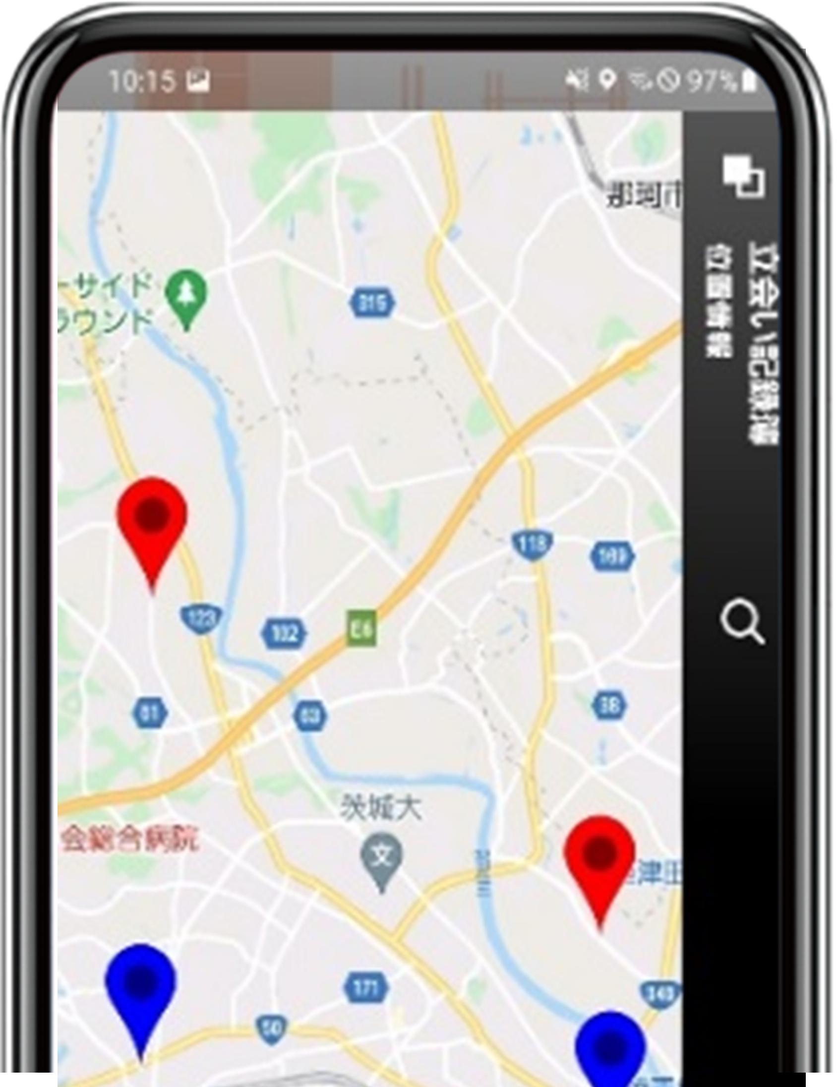 地図から過去の工事履歴をすぐに検索