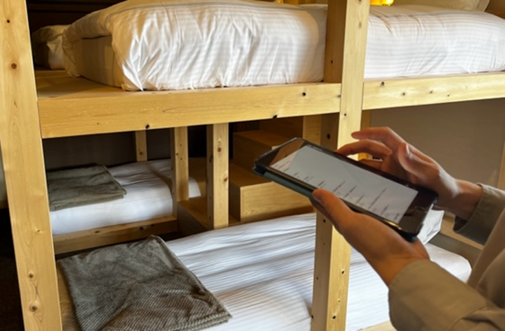 現場でアプリに入力すると同時に点検報告が完了