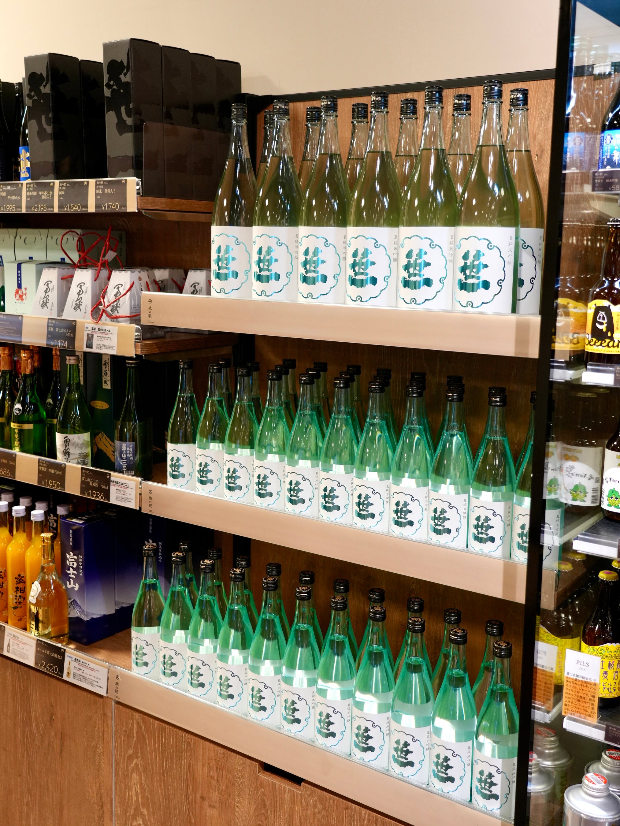 笹一夏純米吟醸ポップアップコーナー