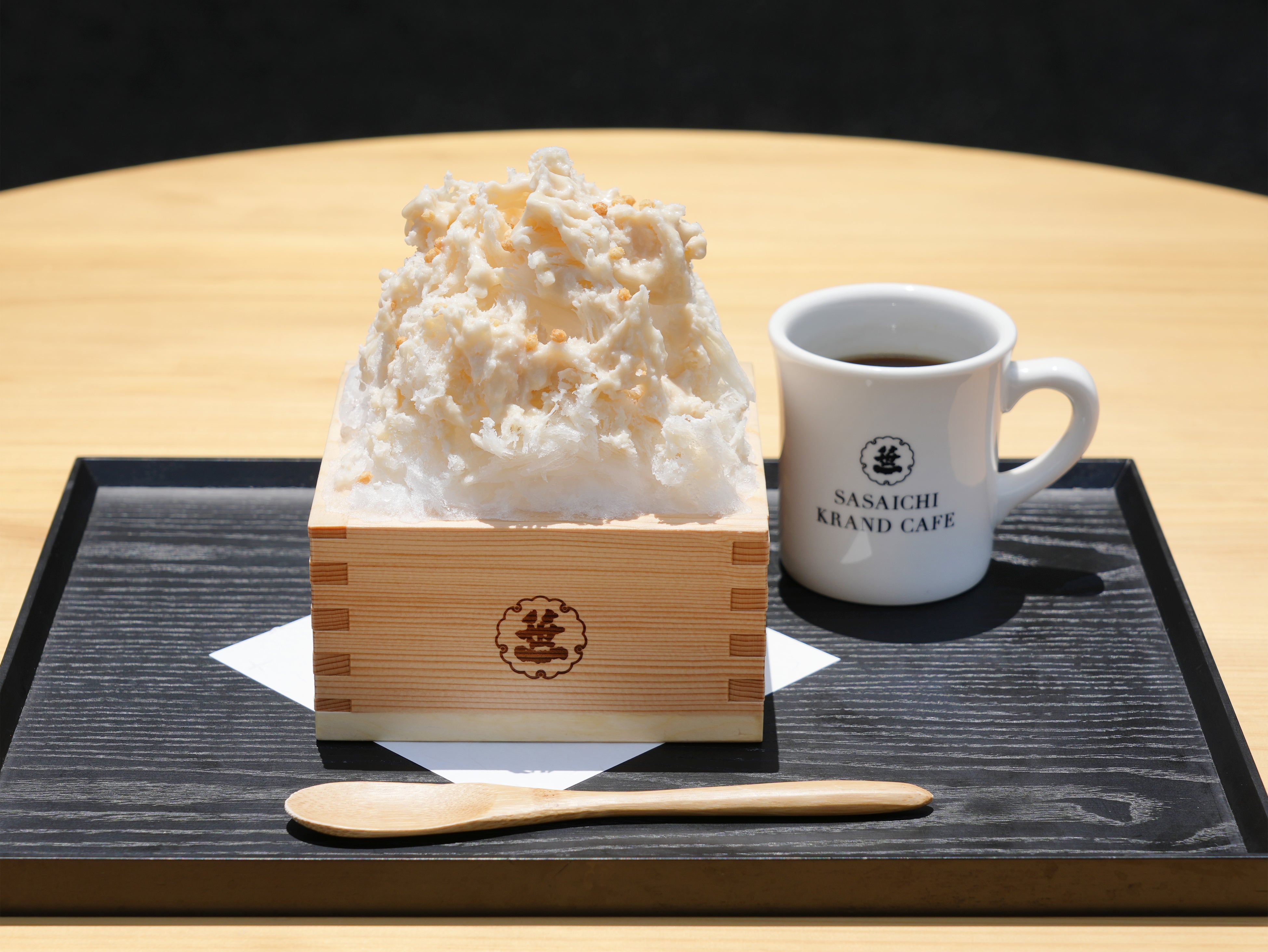 笹一ふわとろ酒粕かき氷＆笹一仕込水珈琲セット