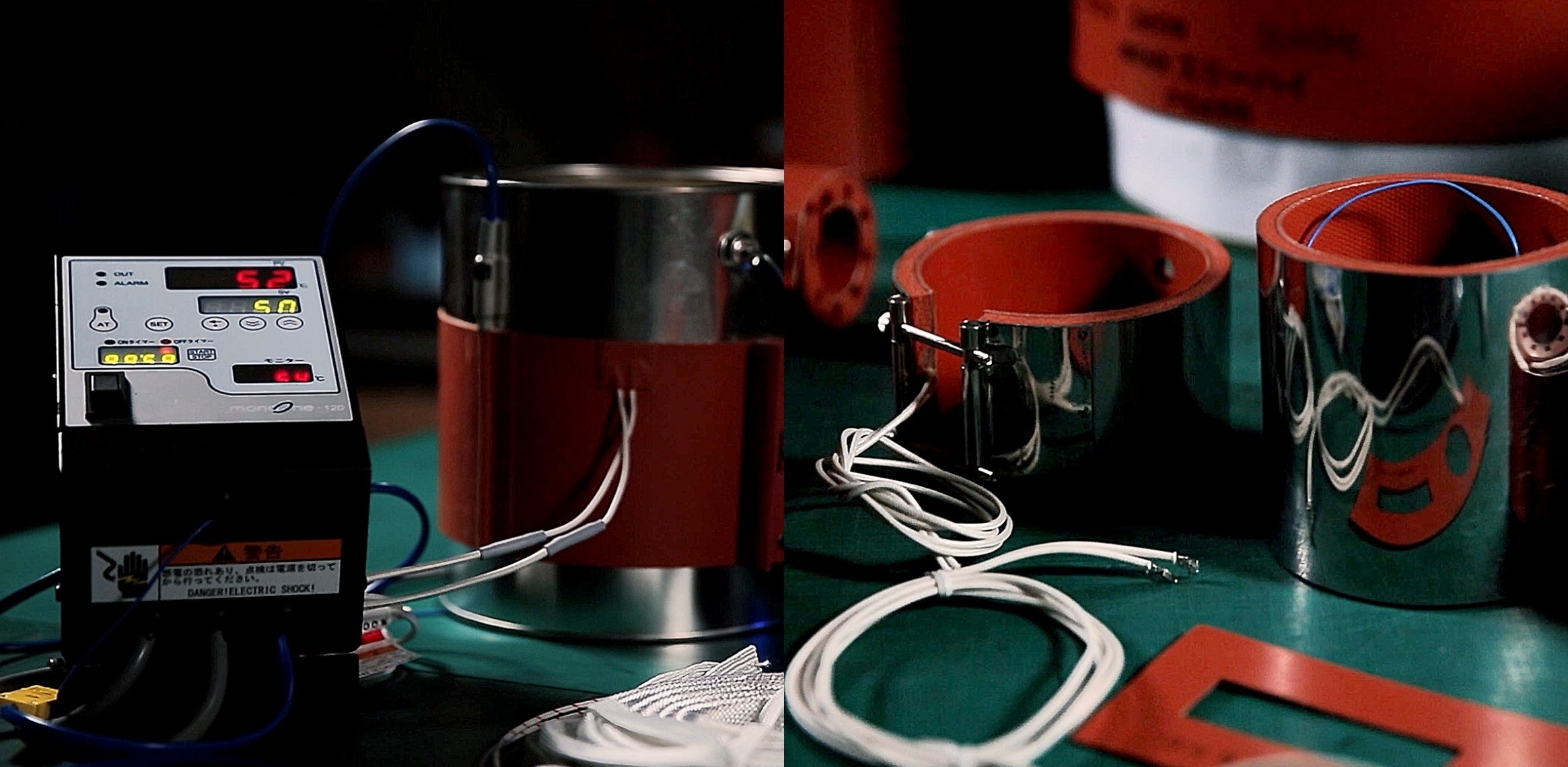 スリーハイの主力製品である産業用ヒーター。一つひとつ顧客の課題に合わせたオーダーメードで製作。食品・自動車・化粧品・半導体・社会インフラ 等多数の業種でスリーハイのヒーターが使われている。