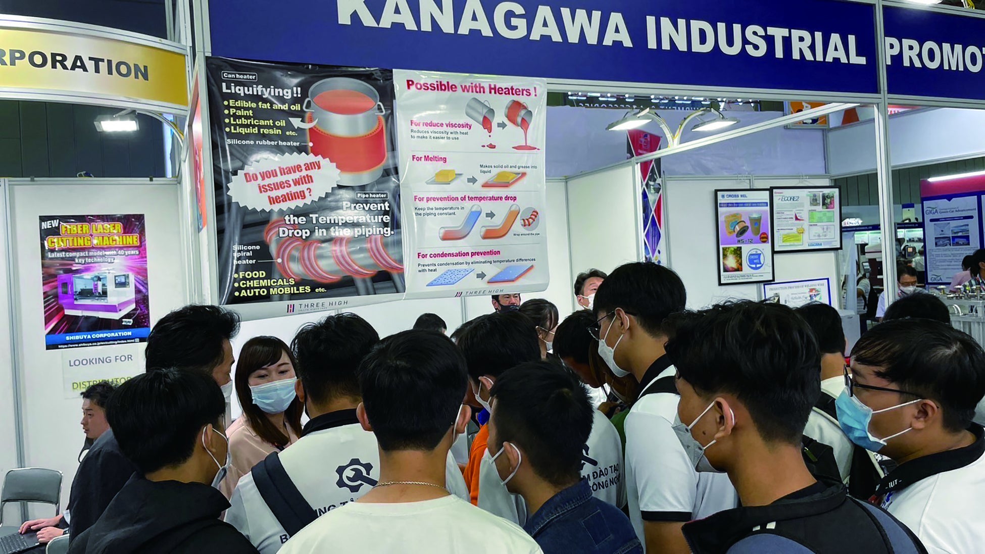 タイ及びベトナムでの展示会に出展した様子