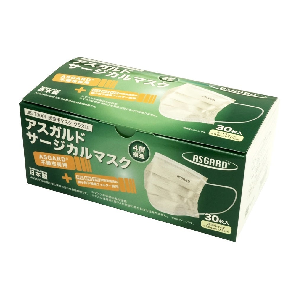 銀イオン効果のある機能性不織布ASGARDを使用した「アスガルドサージカルマスク」が新登場！！ ～医療用JIS適合審査にてクラスⅢに適合と審査されました～ - PR TIMES