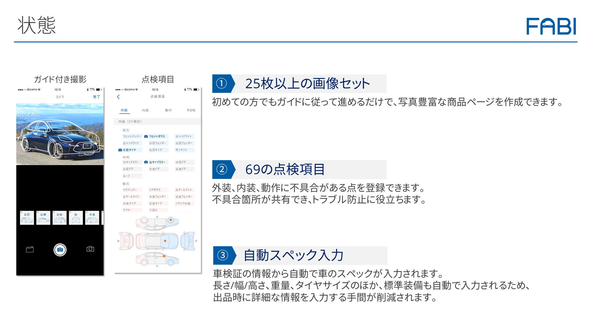 車の売買に慣れていない方でも簡単に操作可能