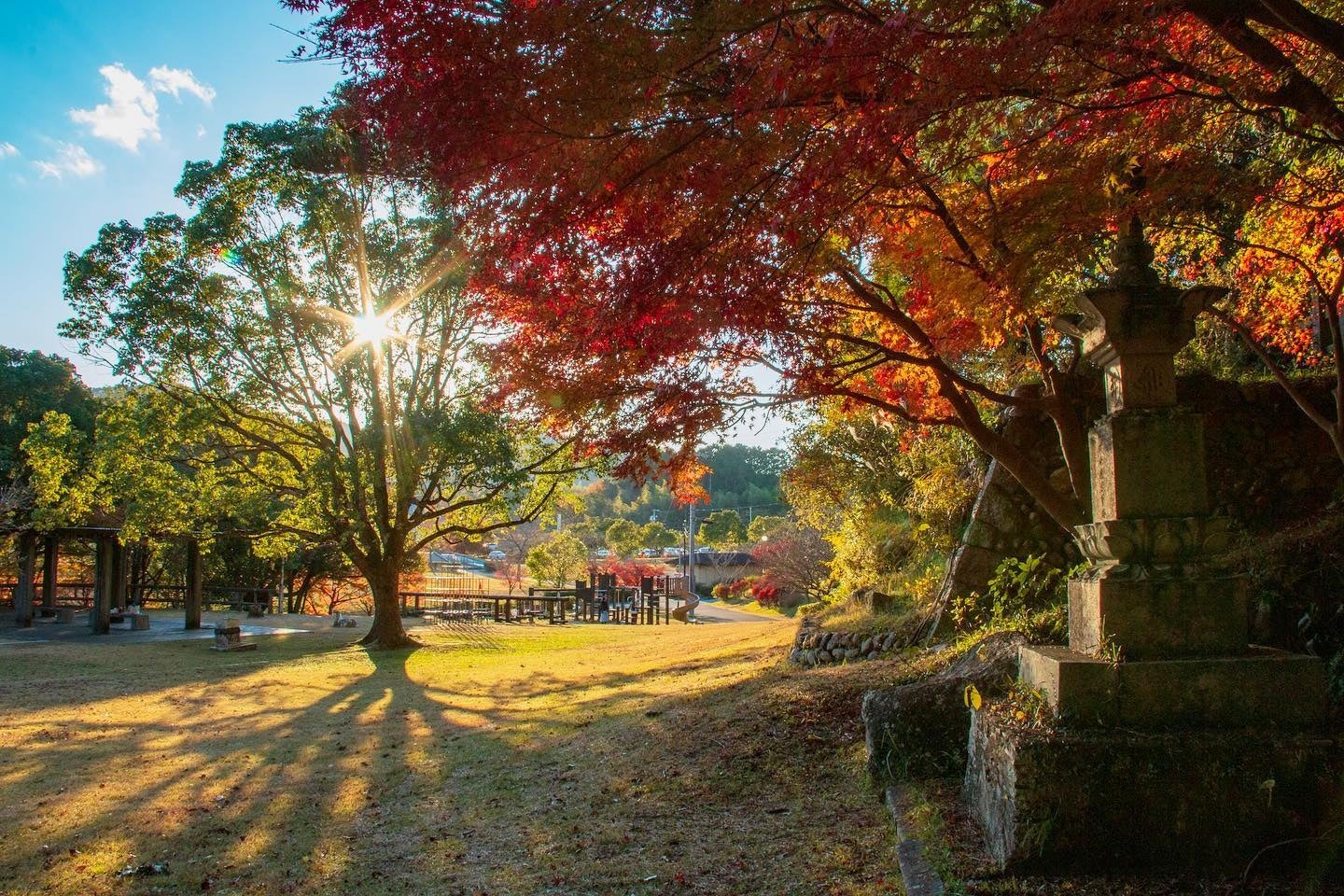 美しい庭園がある「天啓公園」