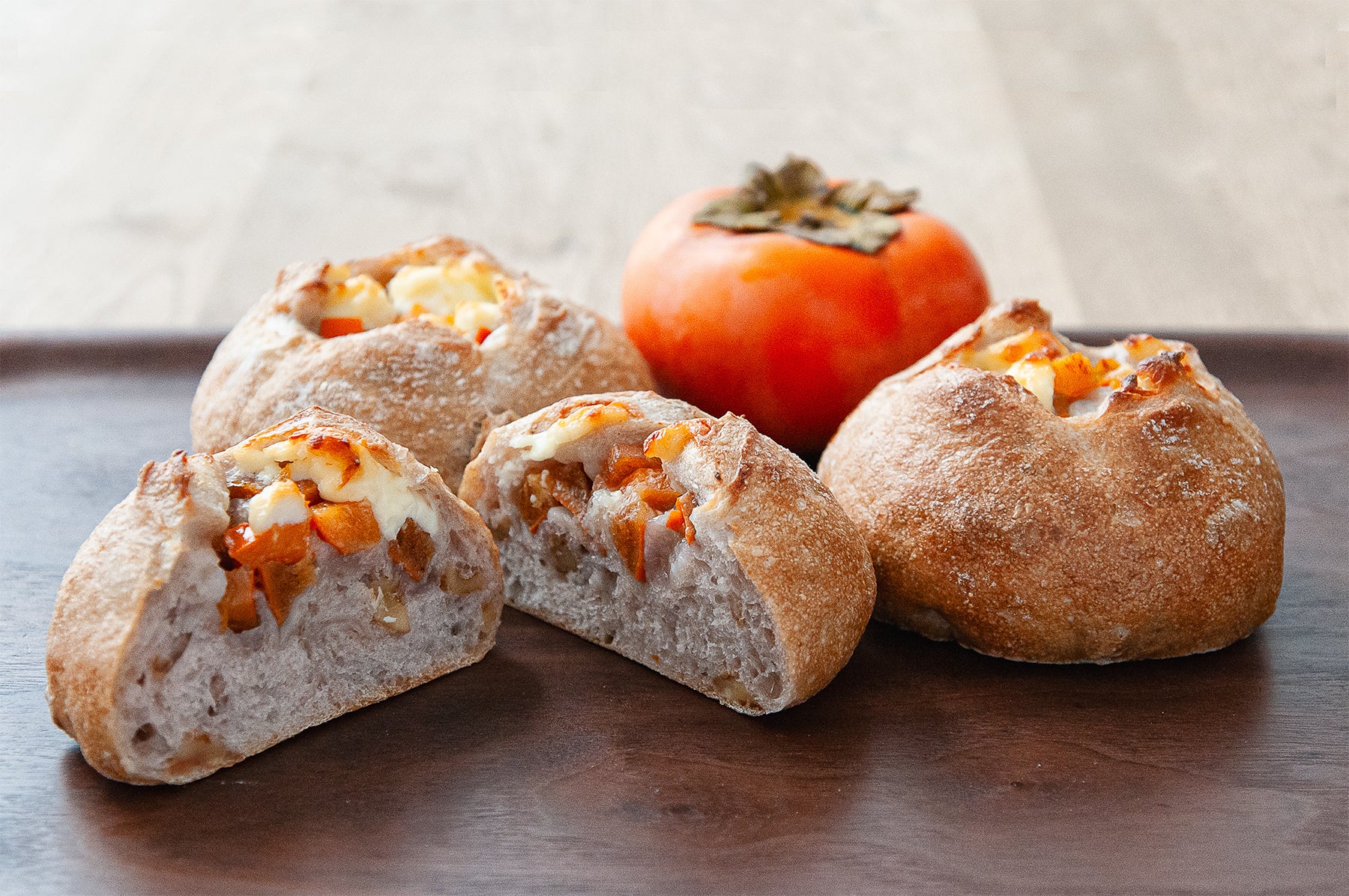 次郎柿とくるみチーズはちみつ