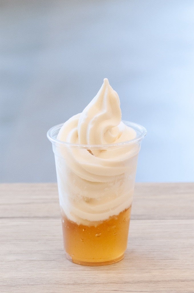 ゆずビネガーのゼリーサンデー