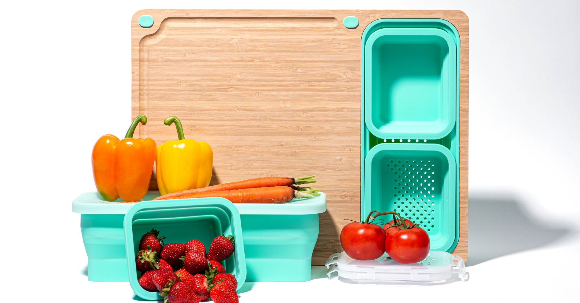 コンテナ一体型まな板だから、切る・洗う・保存がサッとできる