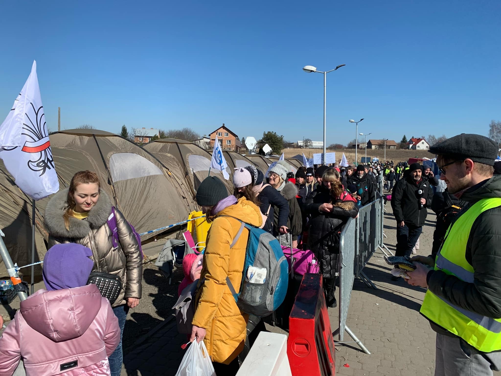 侵略が始まって間もないころポーランド国境