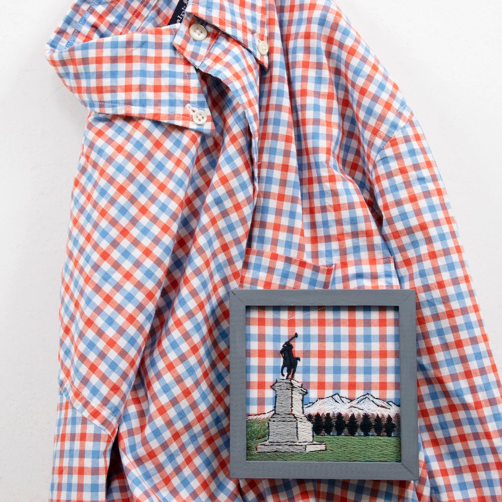 久村 卓《PLUS_Ralph Lauren_tattersall check shirt》2022年