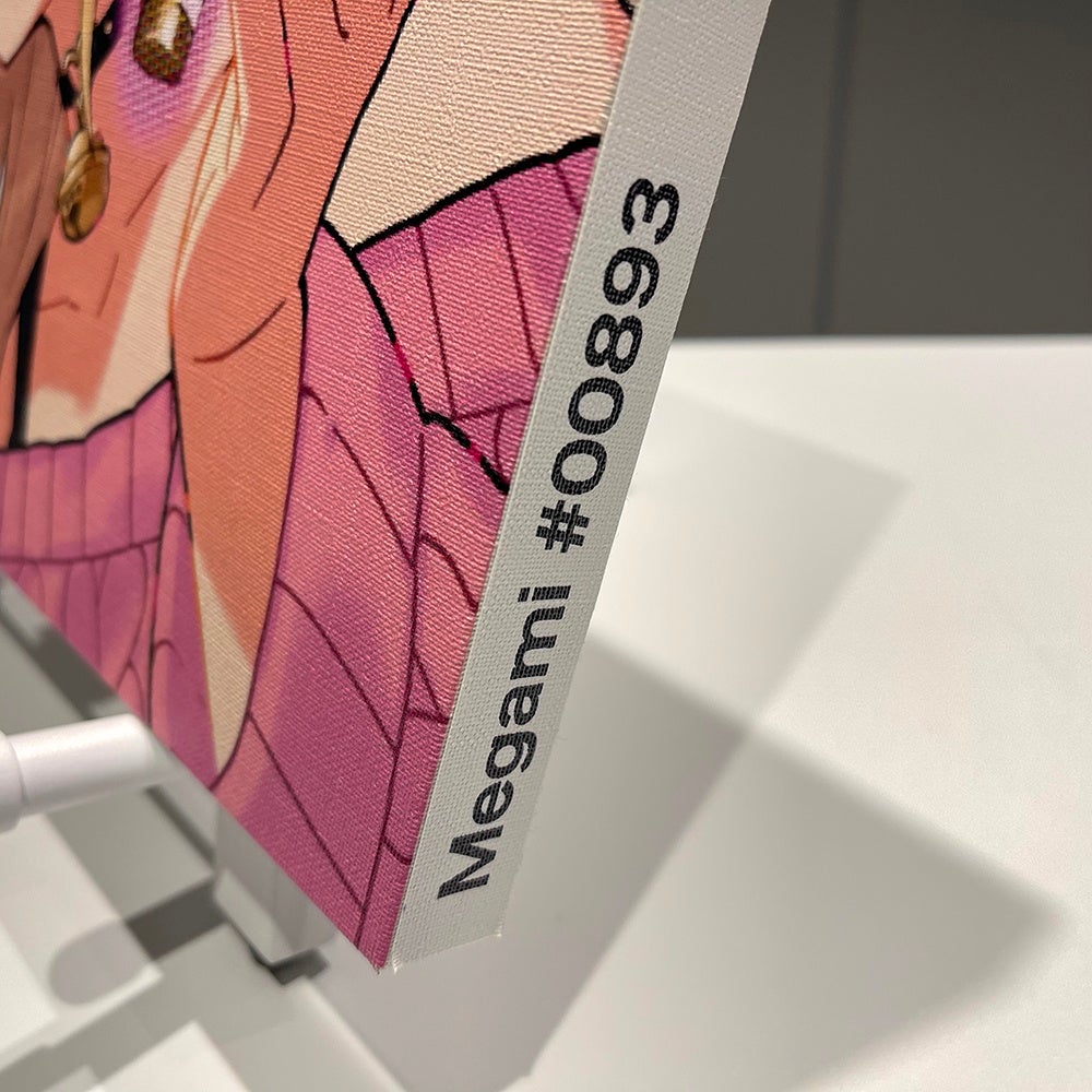 側面に作品名などを印刷できます