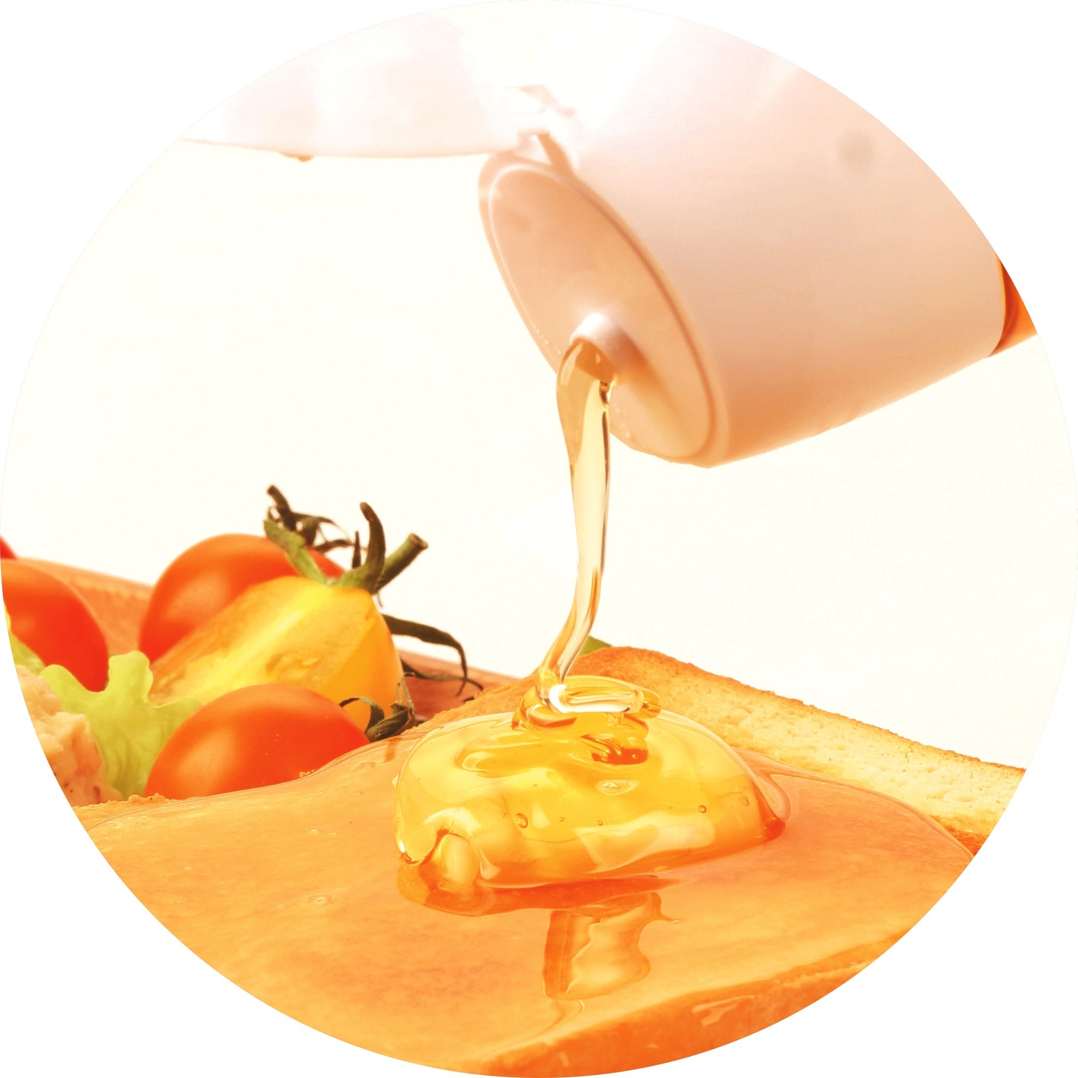 「純粋アカシア蜂蜜 花の露」注ぎ口