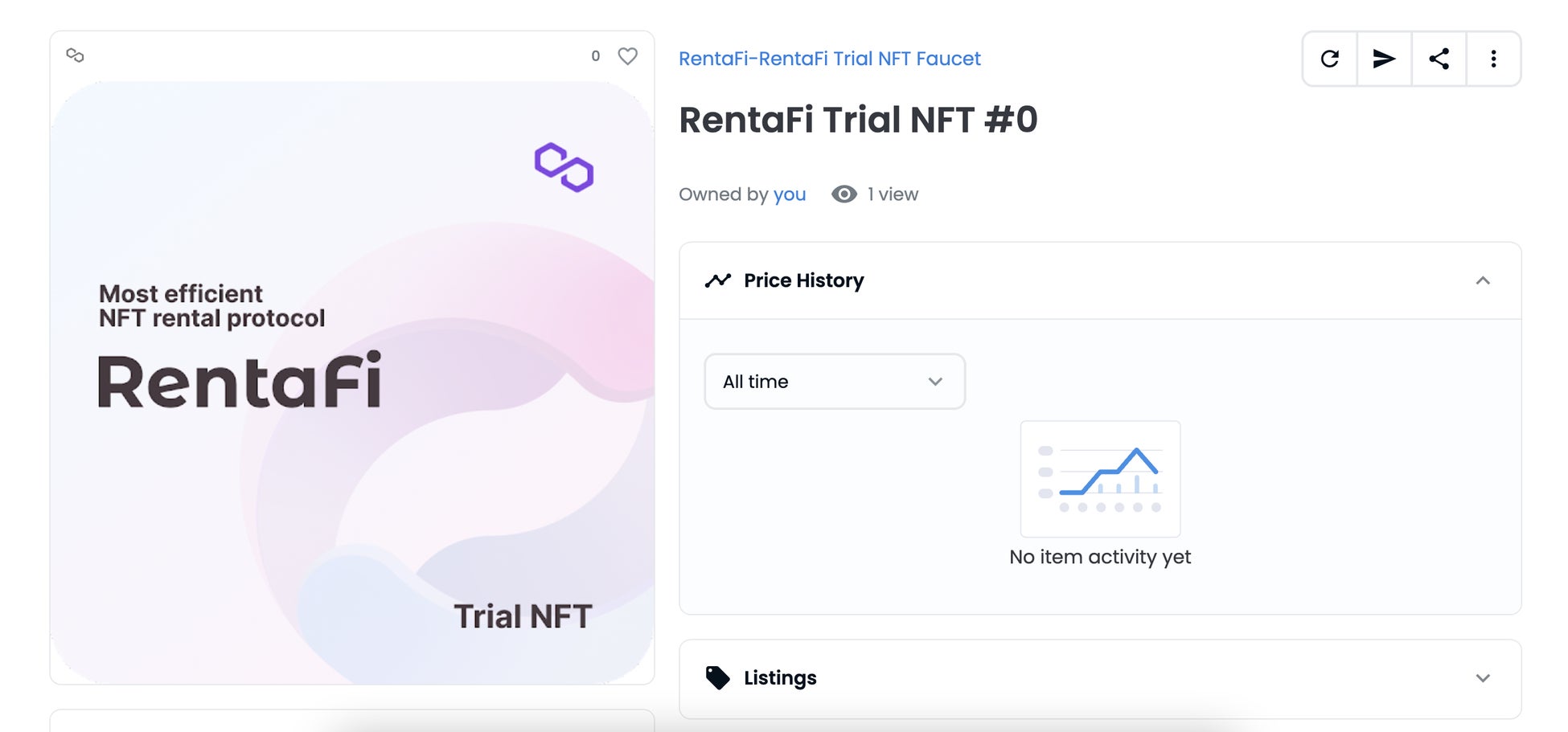 RentaFiの画面