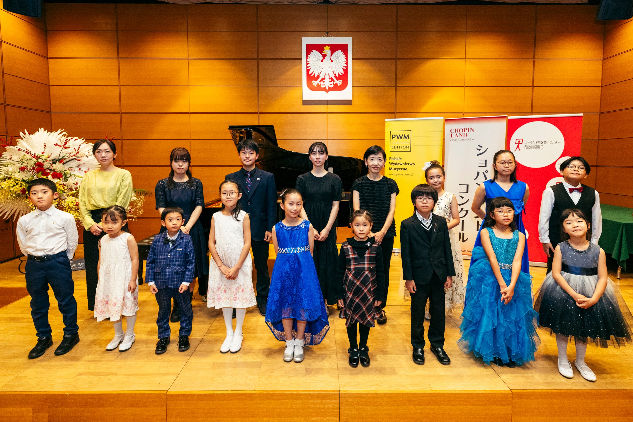 駐日ポーランド共和国大使館での受賞者レセプション＆コンサートにて　©M．Komorowski／PWM Edition