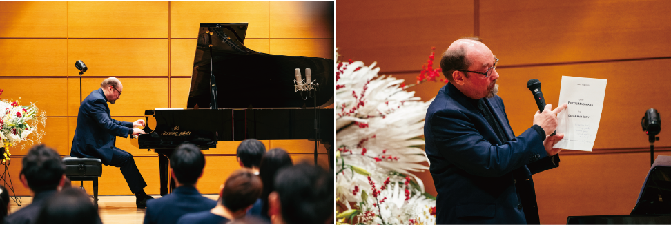 世界初演となったマズルカなど2曲を演奏されたヴォイチェフ・シフィタワ先生　©M．Komorowski／PWM Edition