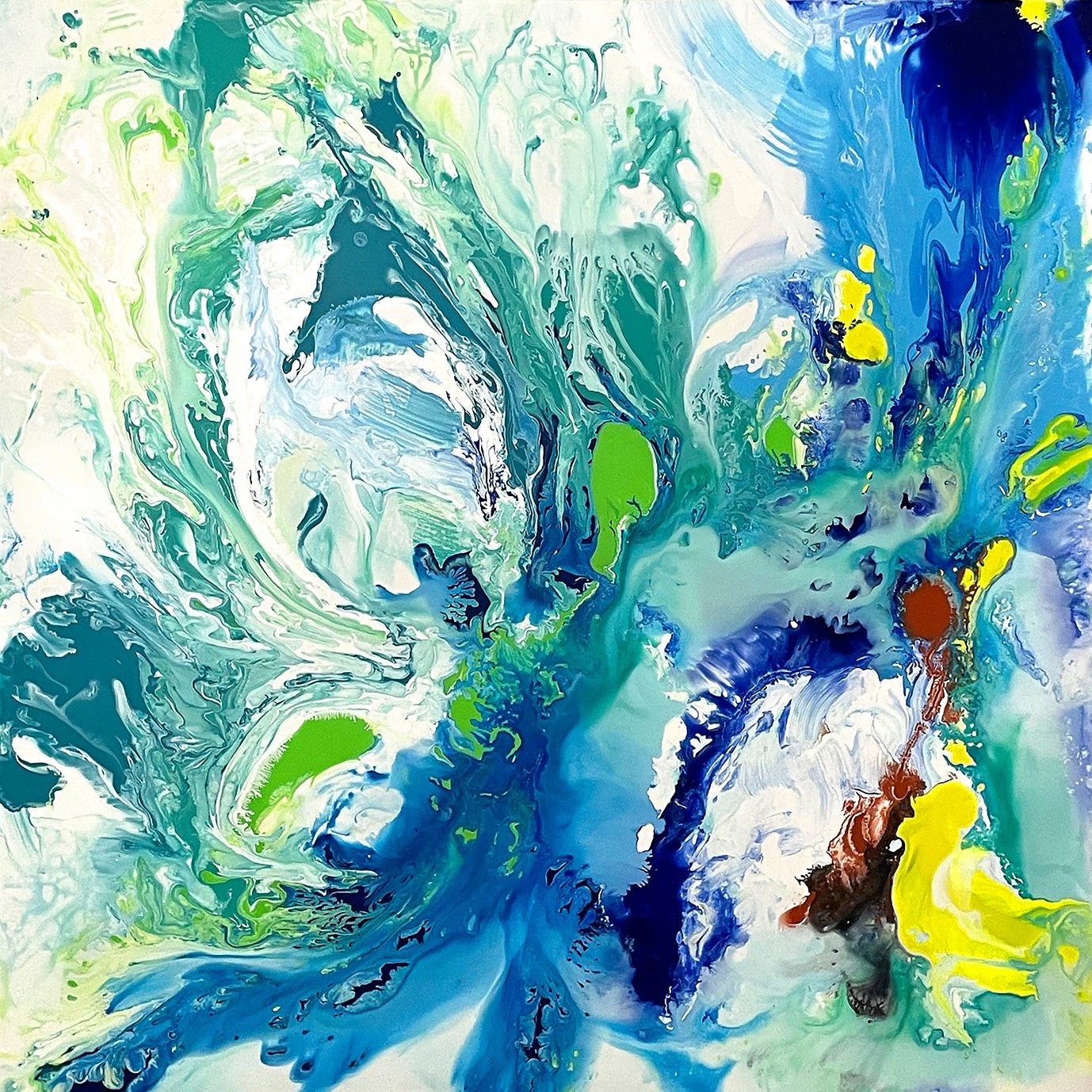 「REBORN17」 Acrylic on canvas 1455×1455mm (2021)