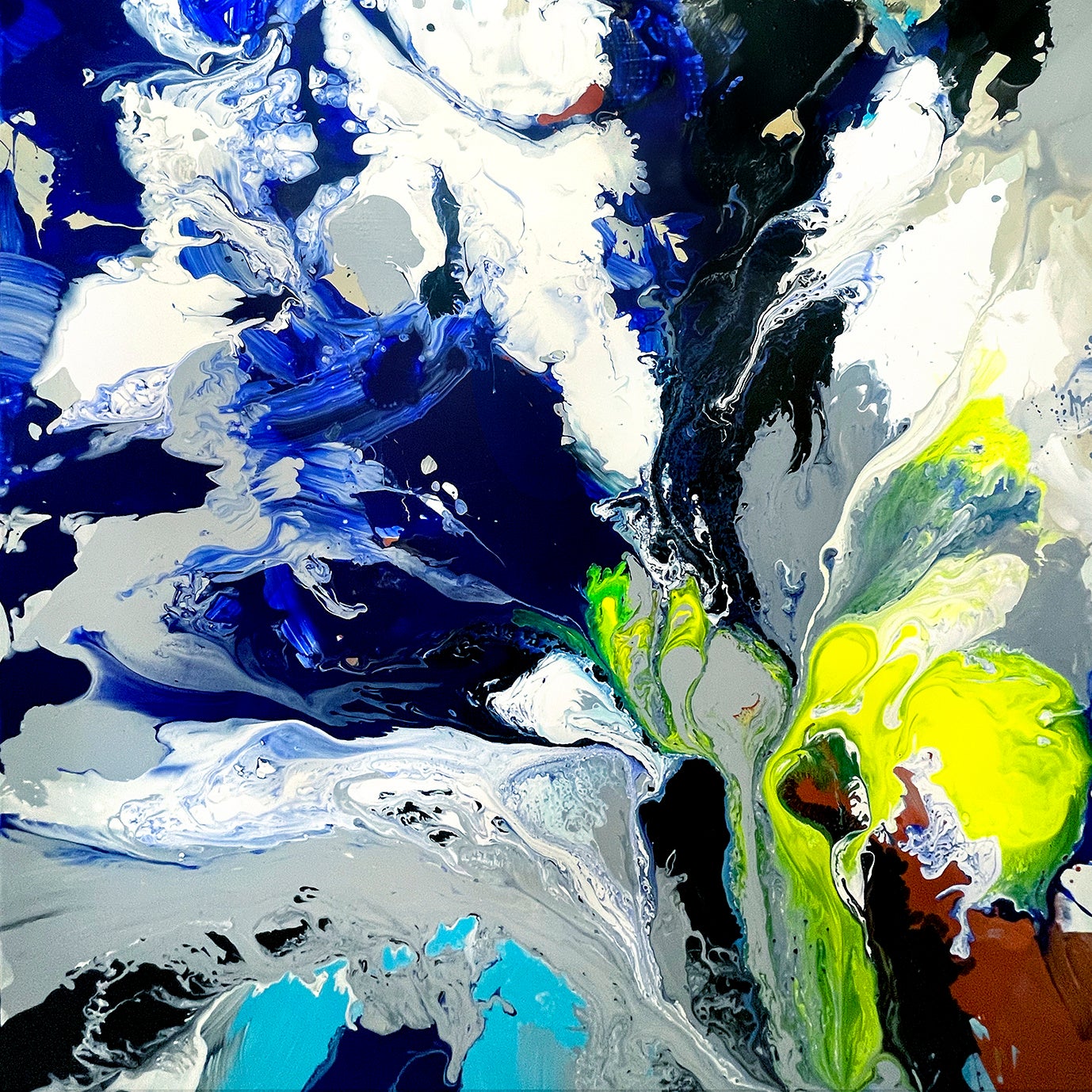 「REBORN2」 Acrylic on canvas 1620×1620mm (2020)