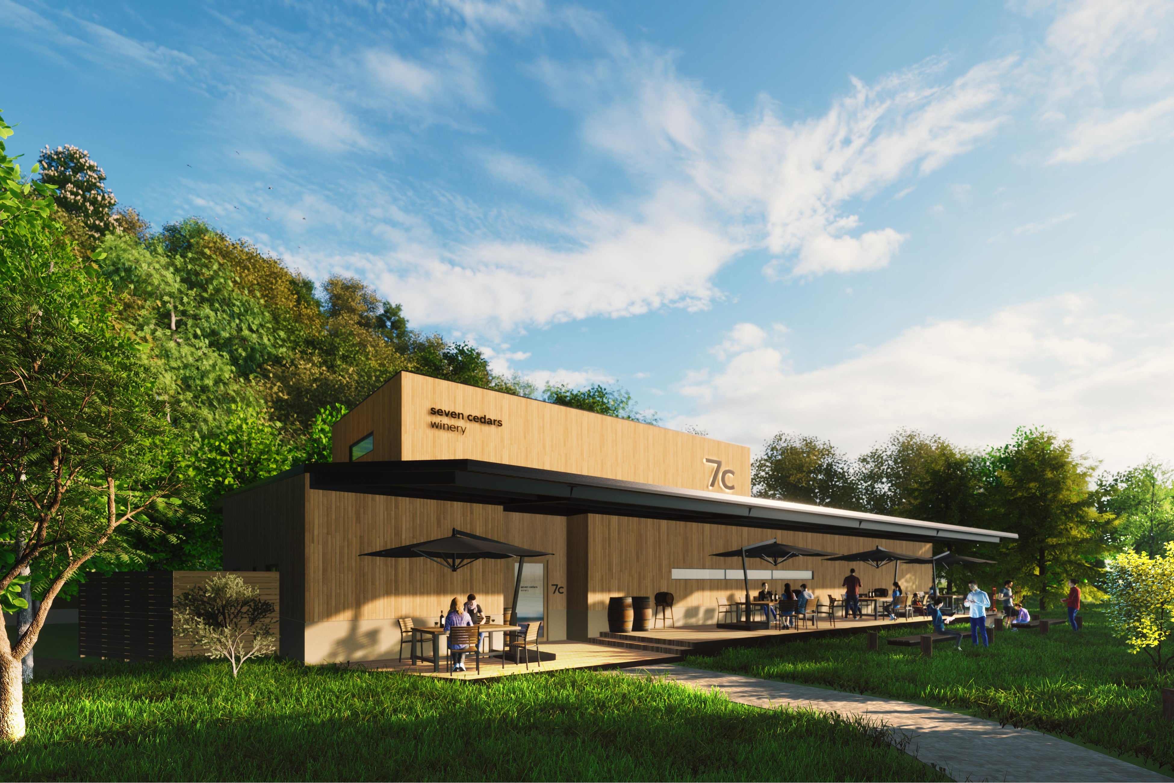 2022年8月開業のワイナリー外観パース