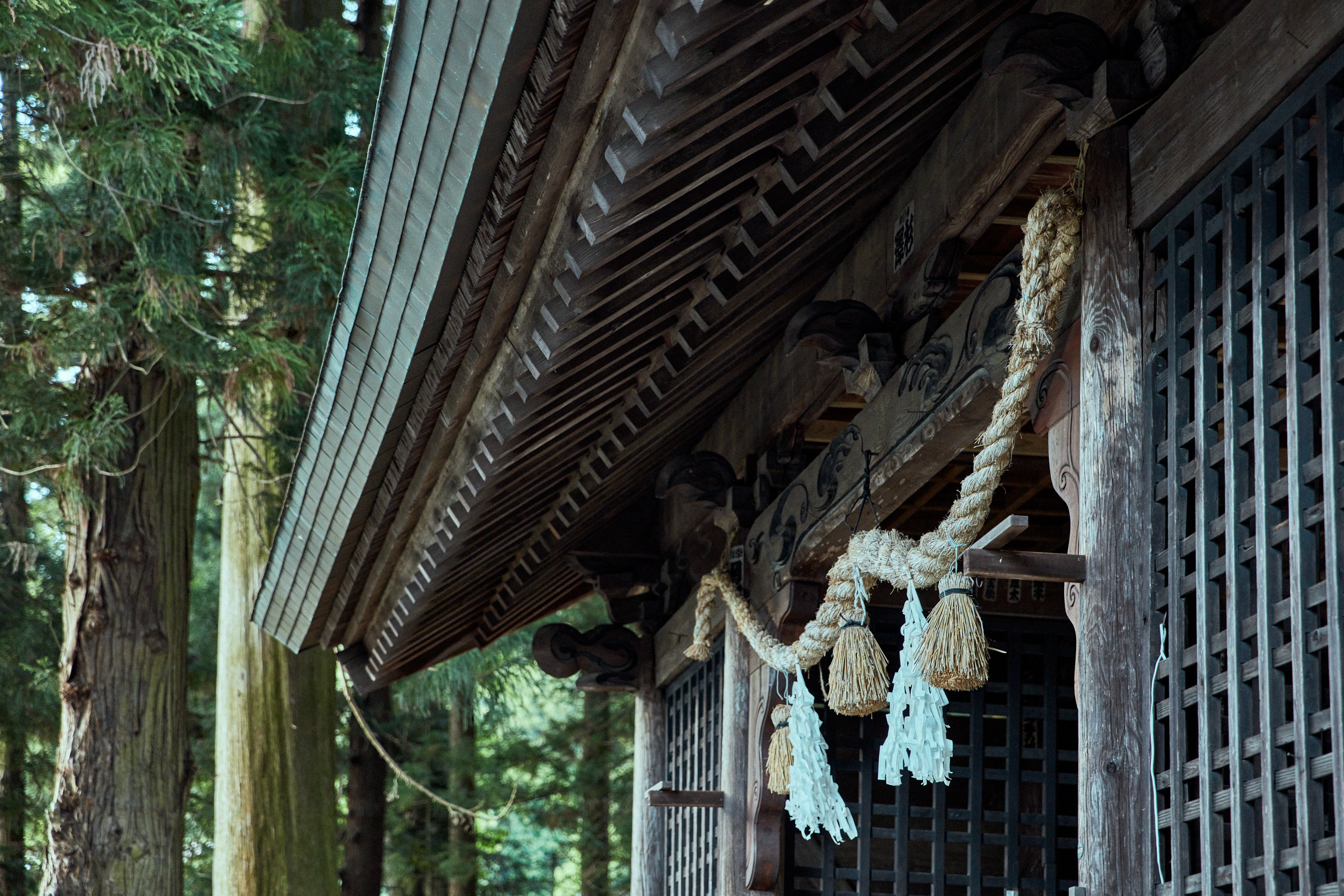 河口浅間神社の拝殿