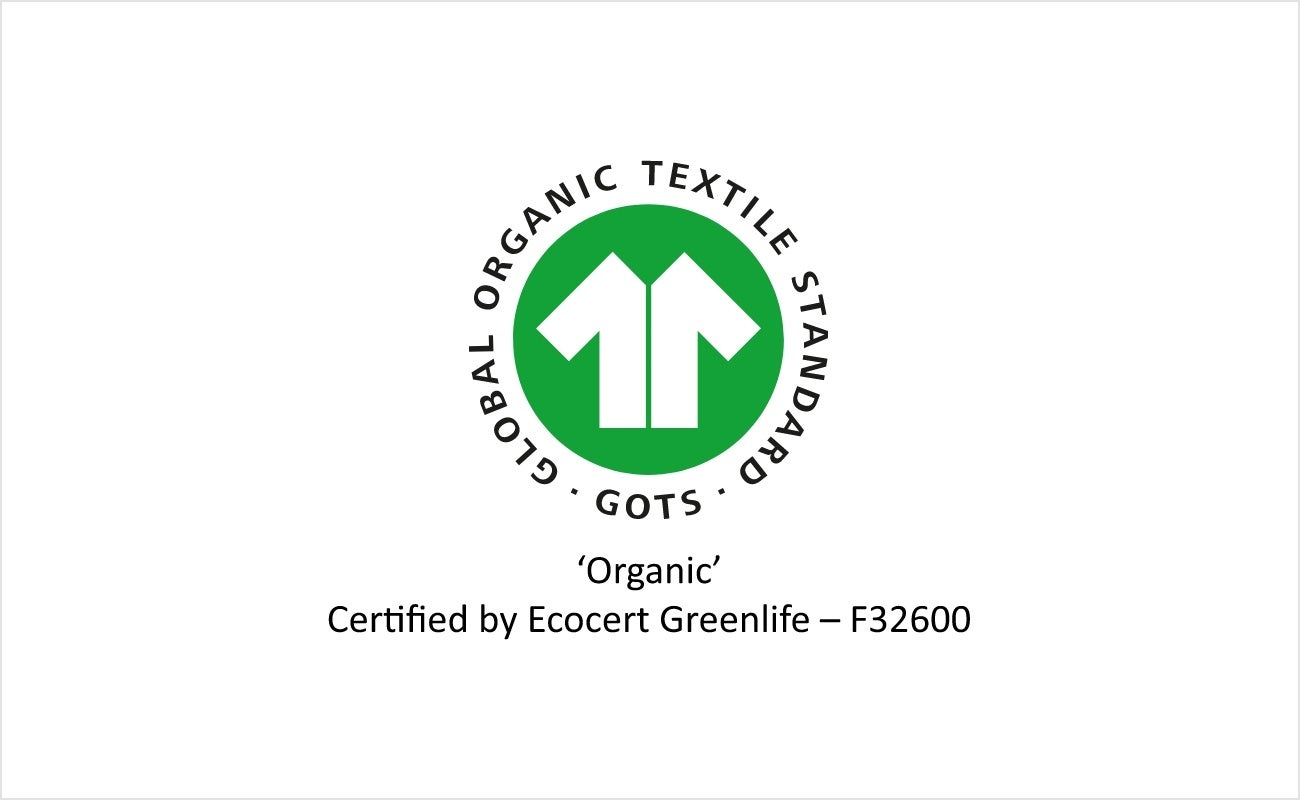 GOTS Organic Certified by Ecocert Greenlife No.EGL112147