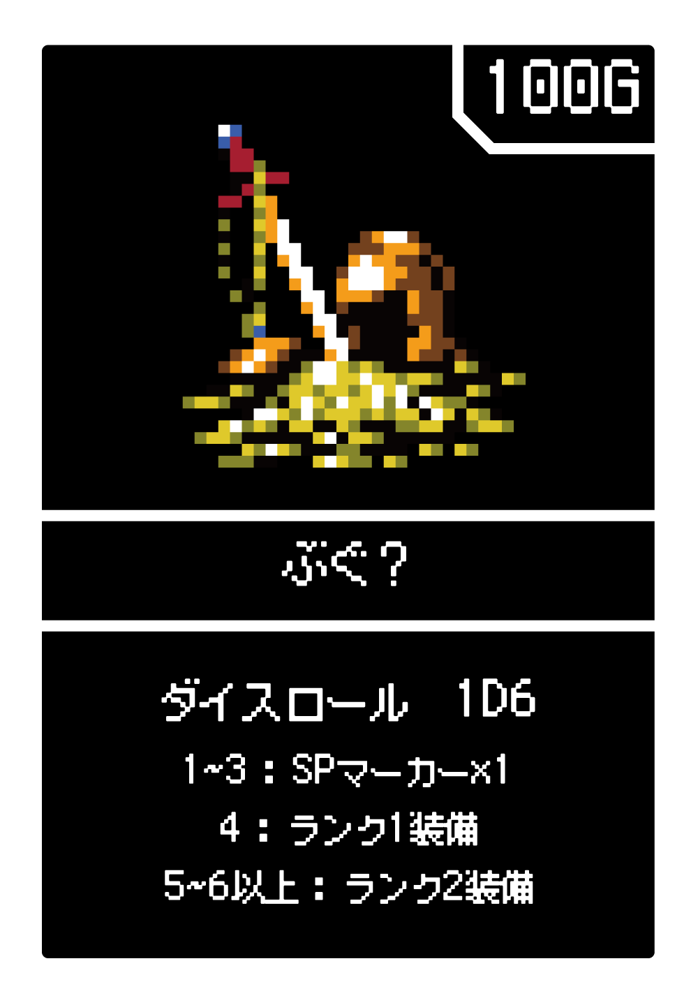 おたからはダイスロールによって確定する