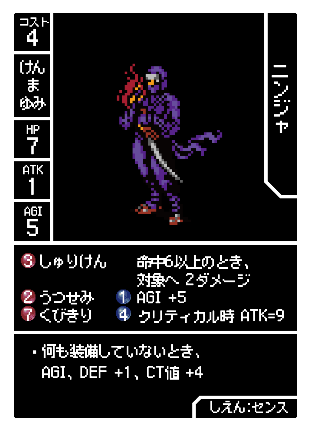 ユニットカード表１