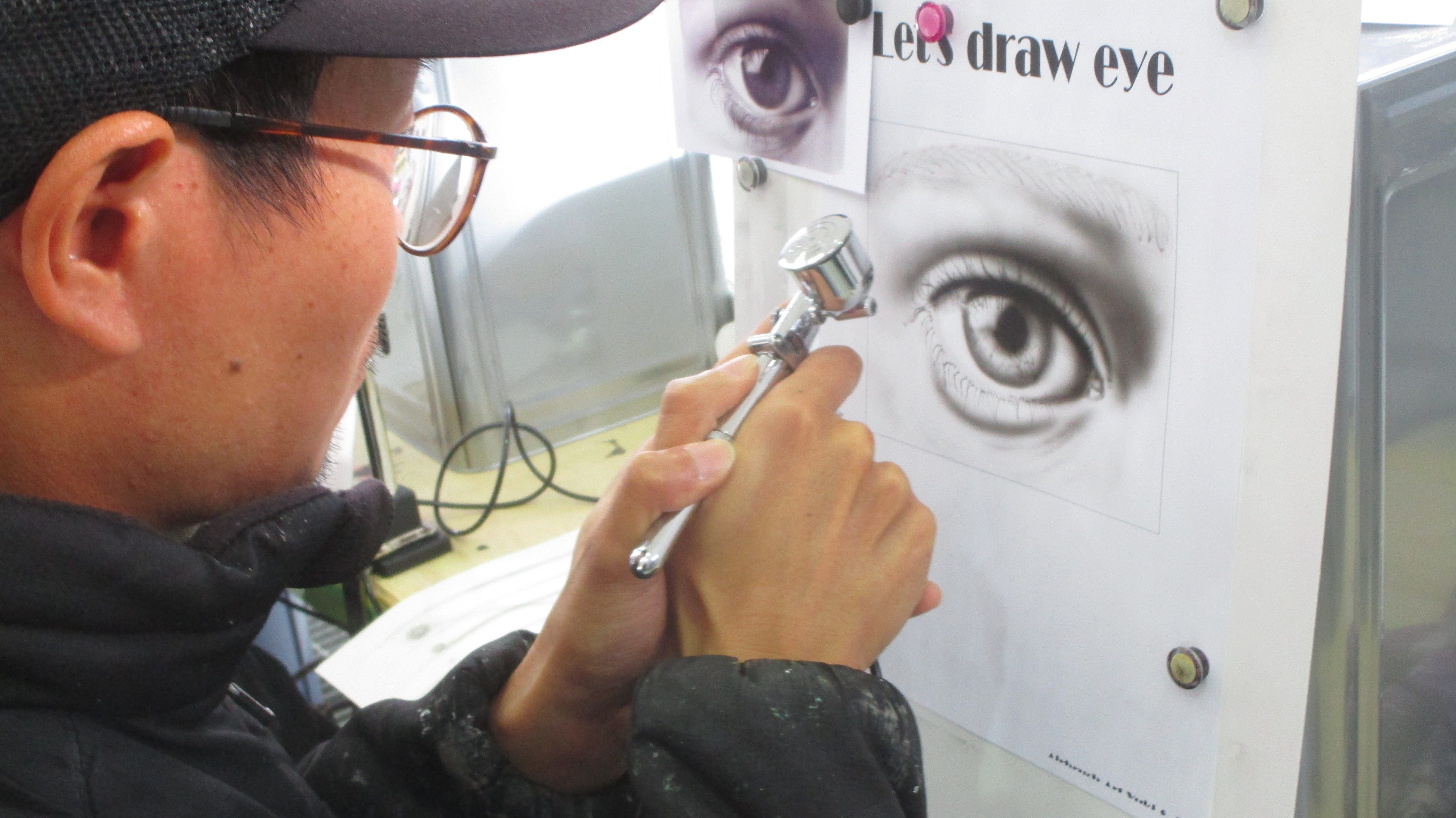 エアーブラシ実習