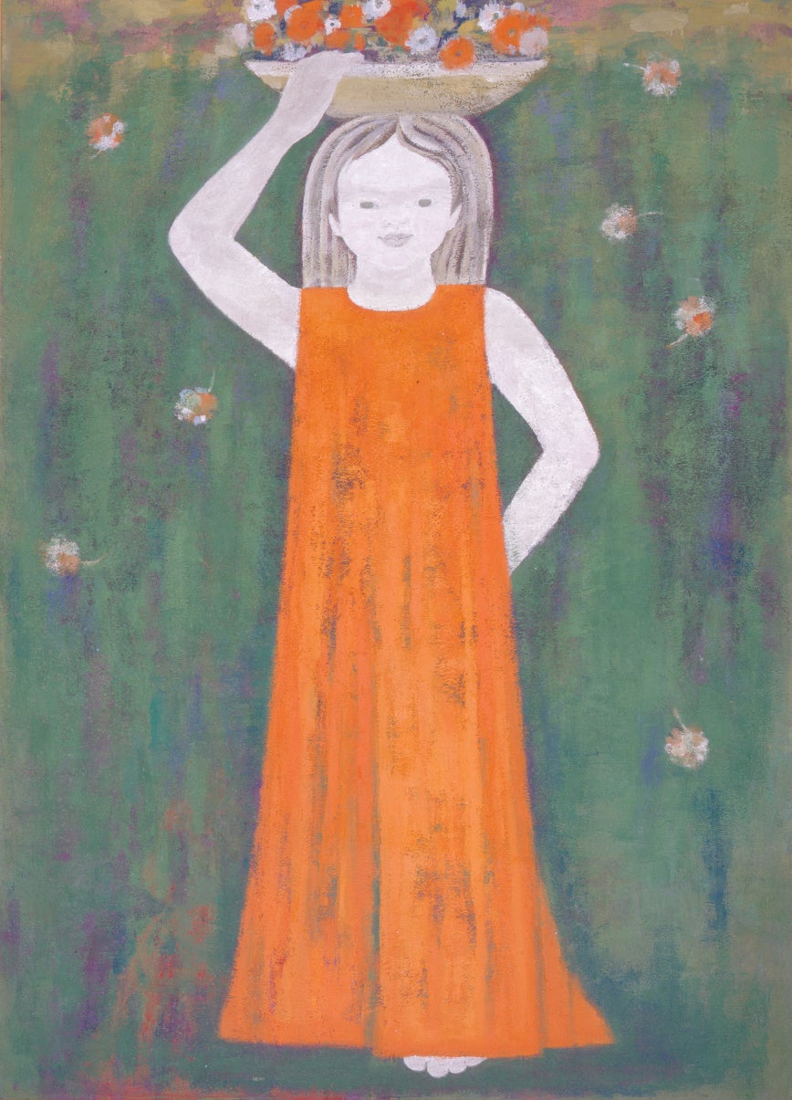 幸田暁冶〈花売り〉 1970年