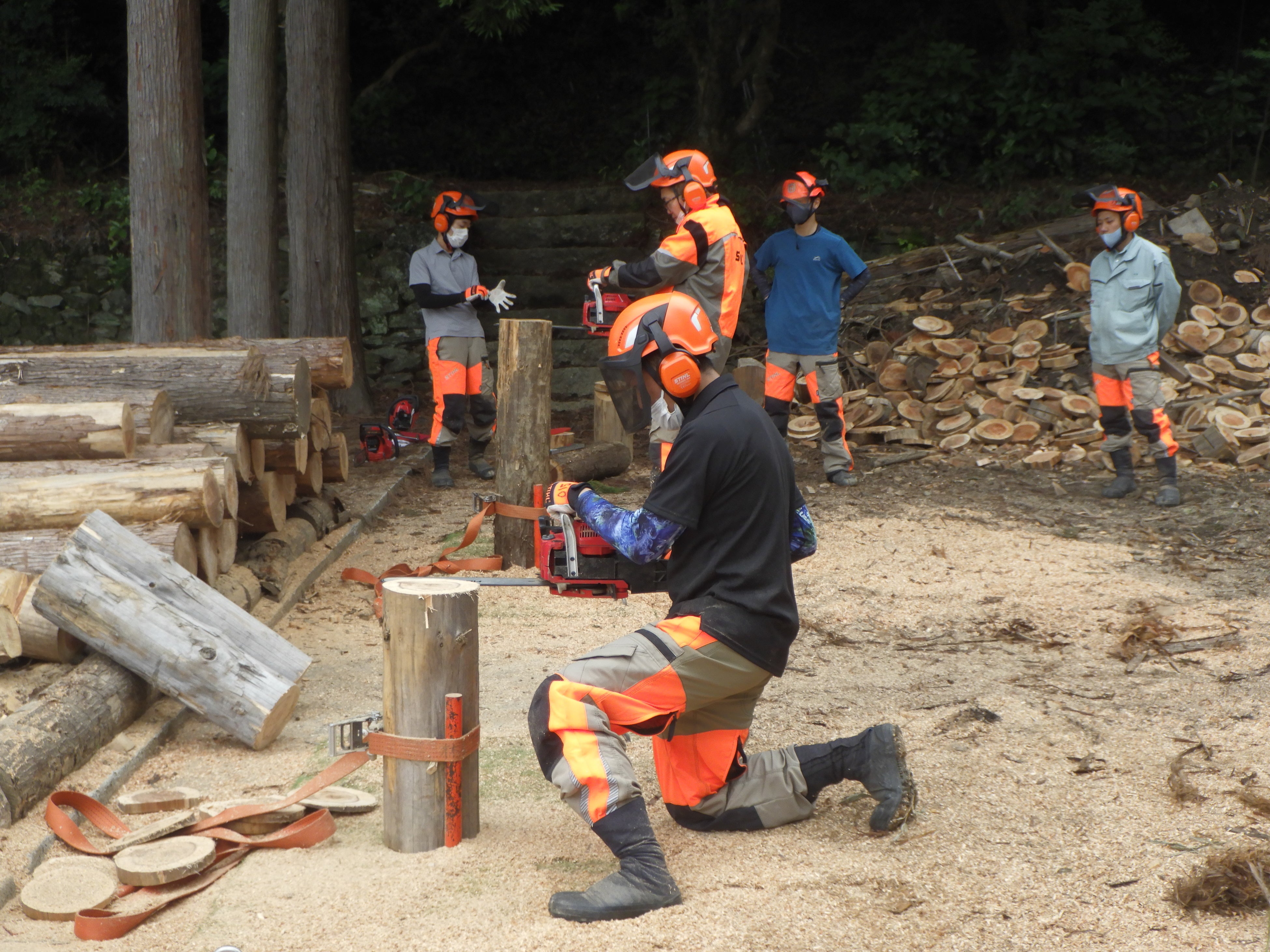 チェンソー操作実習