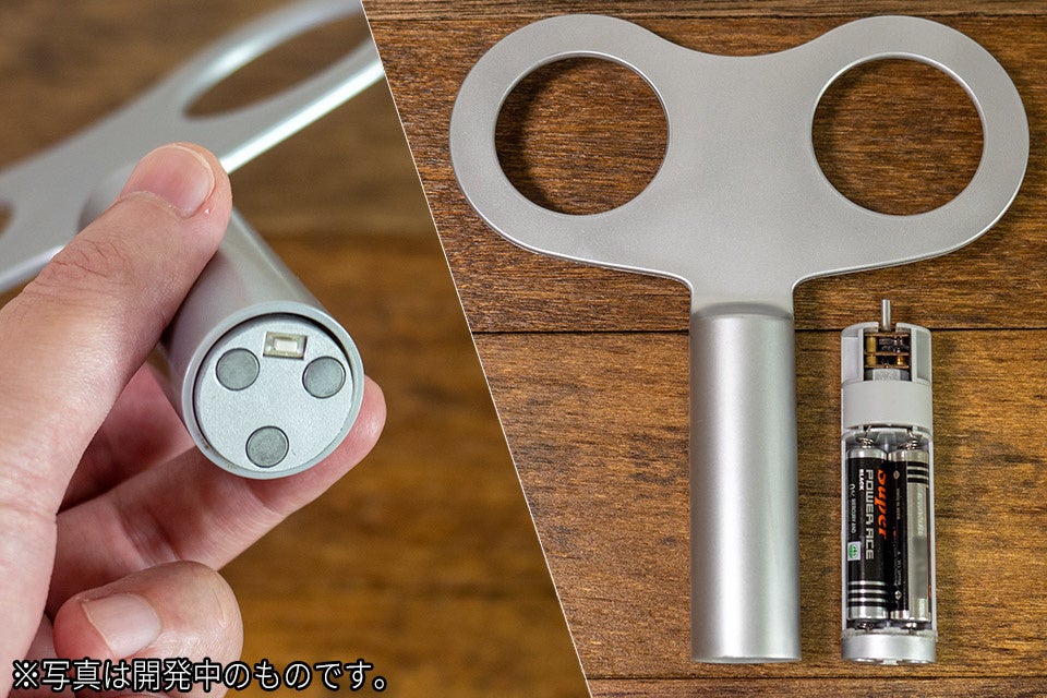 磁石でくっつき、電池で回る! 磁石が付けば、どんな物でもOK!