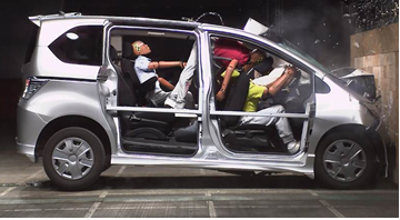 時速55ｋｍの衝突実験映像