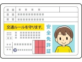 本物の免許証そっくりのカードが、その場で作れます