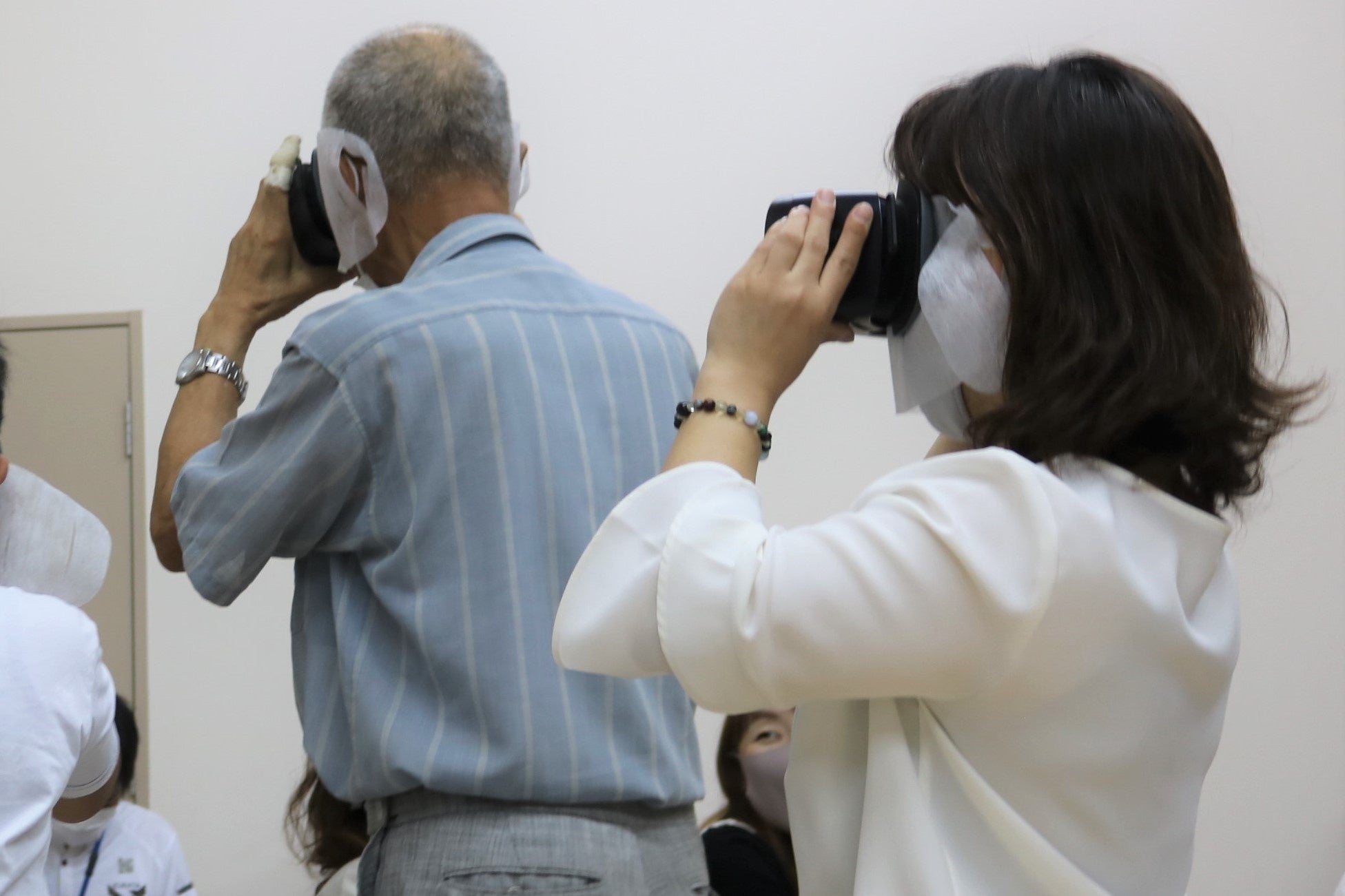 ＶＲ体験の様子