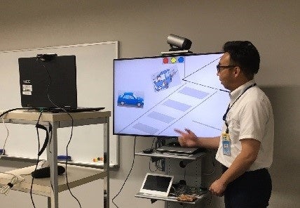 　　　　　　　　【オンライン交通安全講習会の様子】