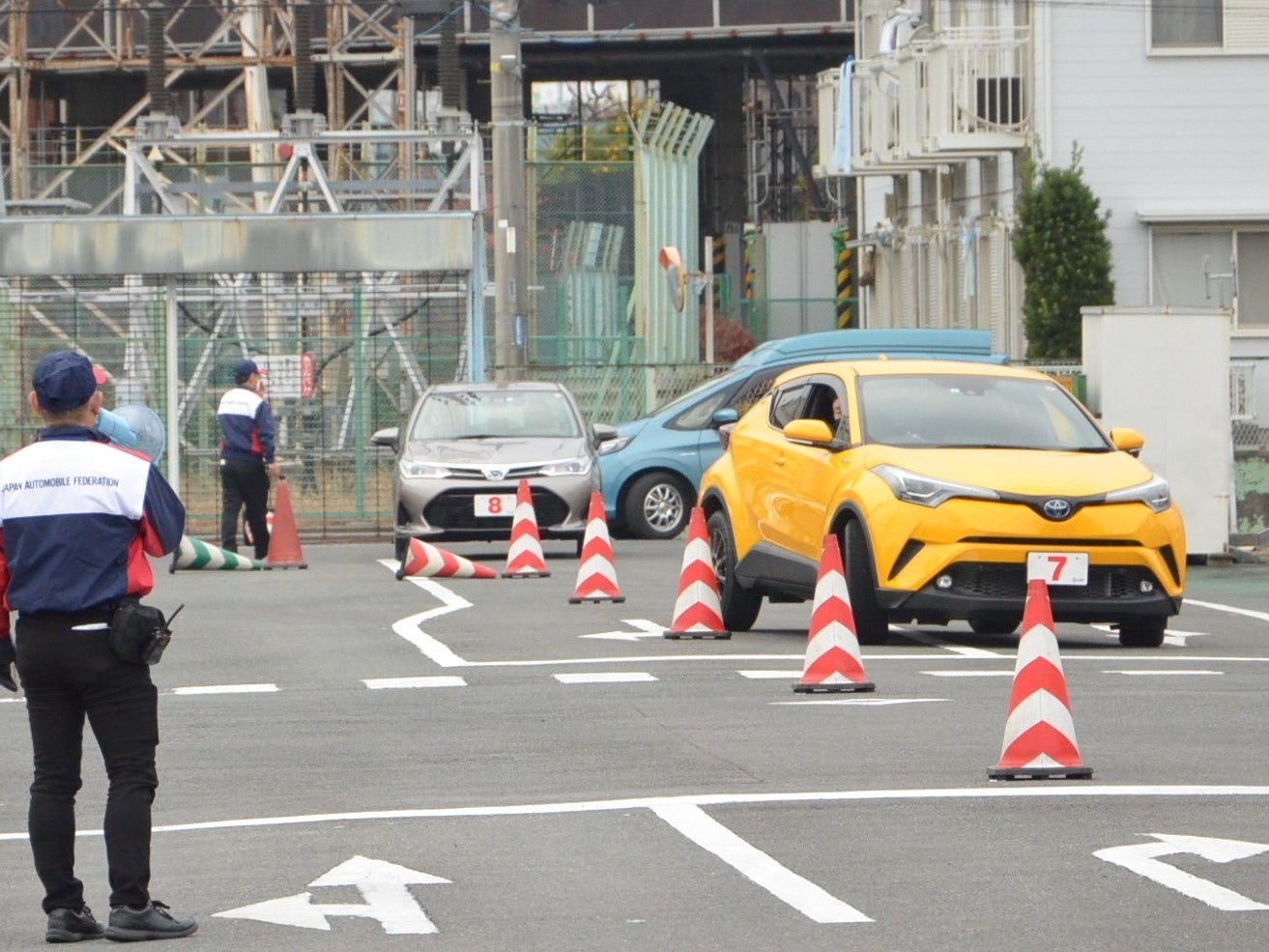 マイカーを使った実技講習