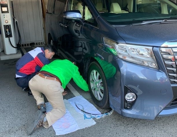 取り付け練習風景