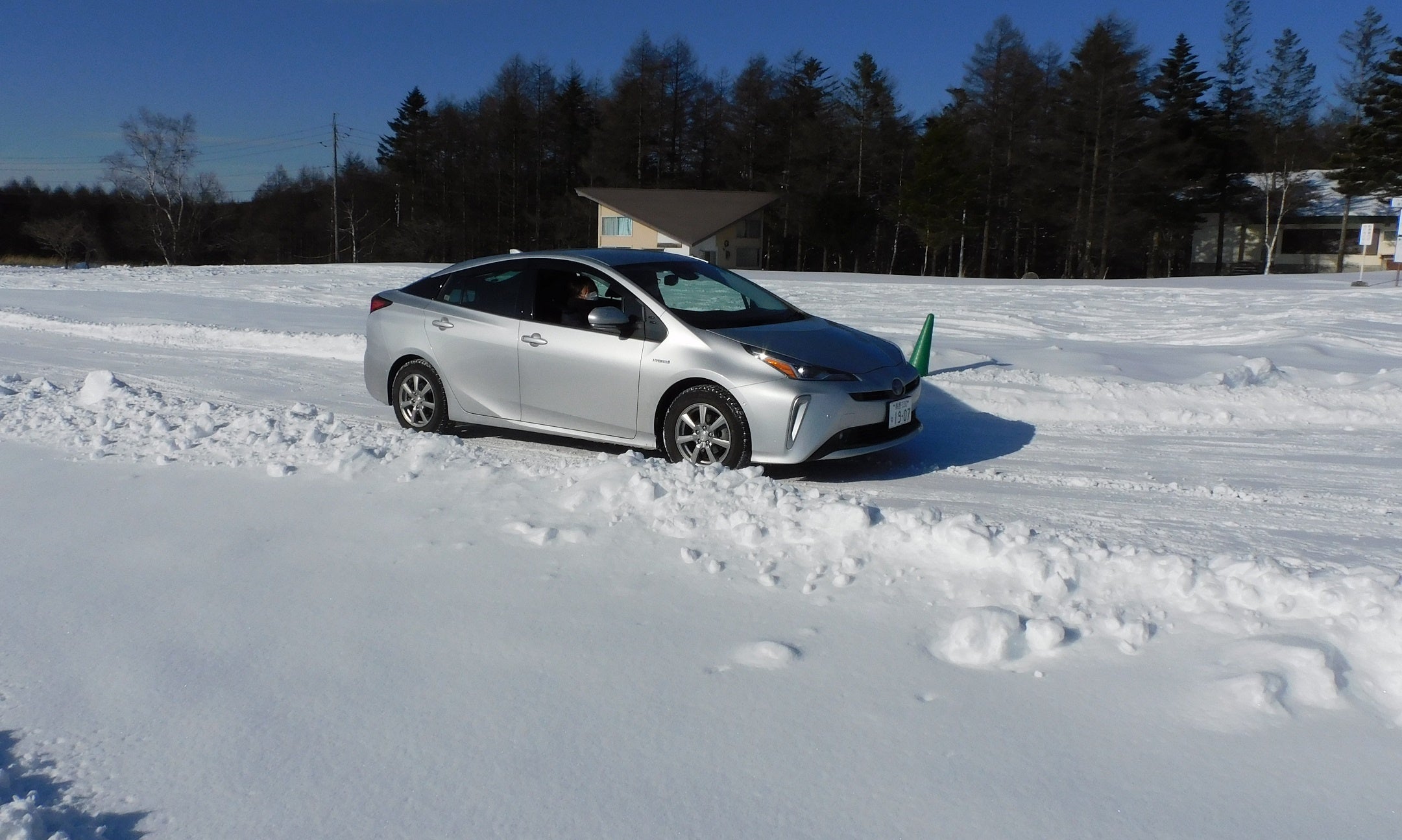 直線区間での急ブレーキ体験