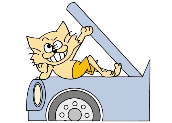 狭いところ大好き♪　猫イメージ