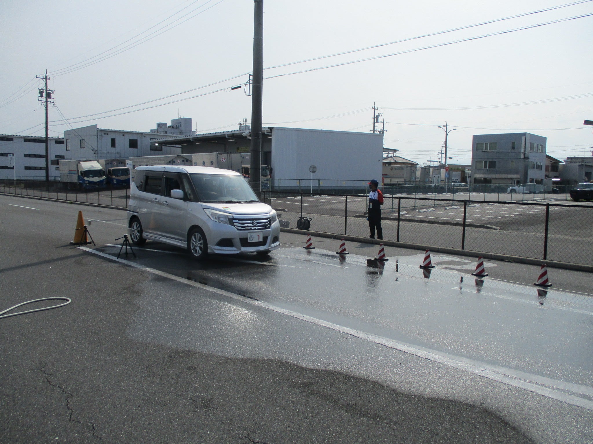 急ブレーキ体験