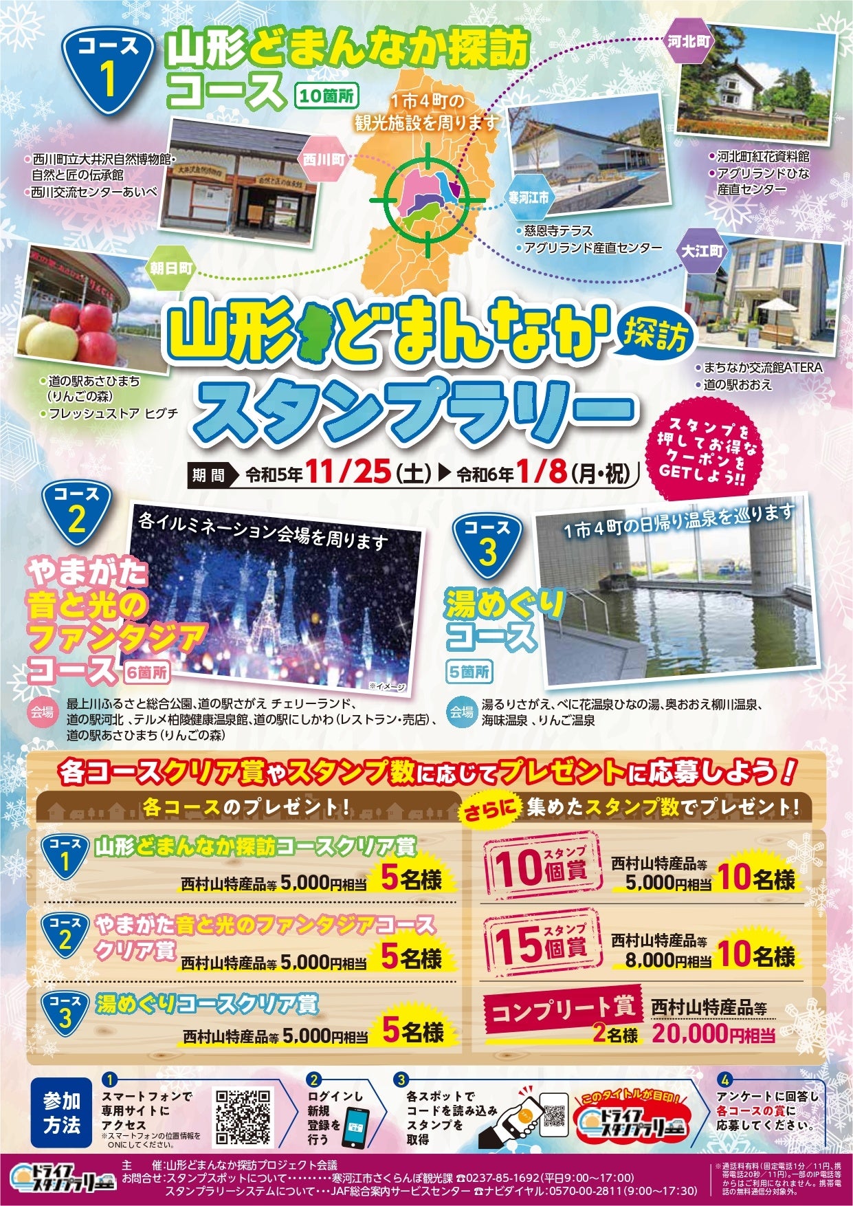 山形どまんなか探訪スタンプラリーポスター