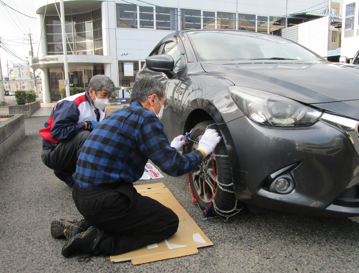 取り付け練習風景
