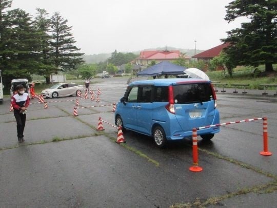 車庫入れ実践トレーニングの様子