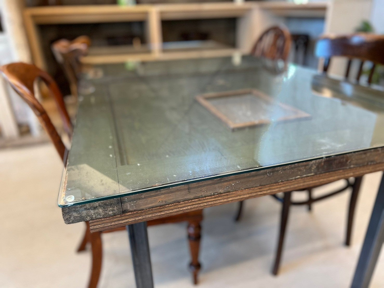 ヴィンテージドアテーブル アップ