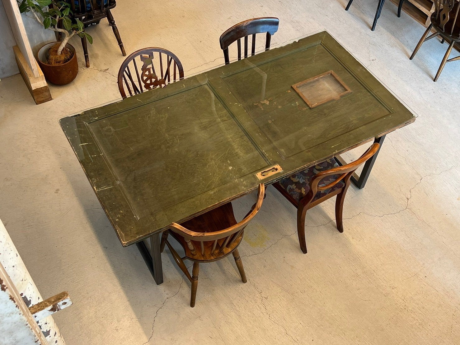 ヴィンテージドアテーブル