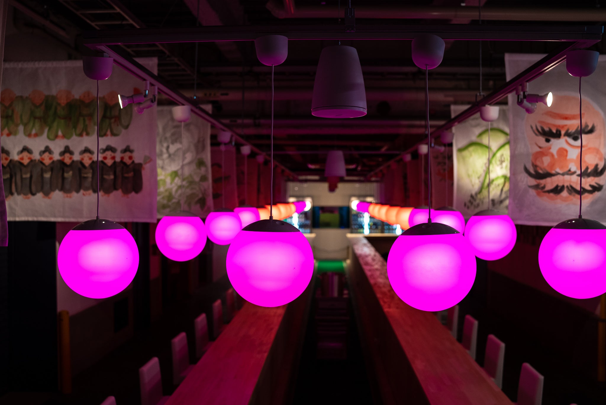 音楽により変化するライト