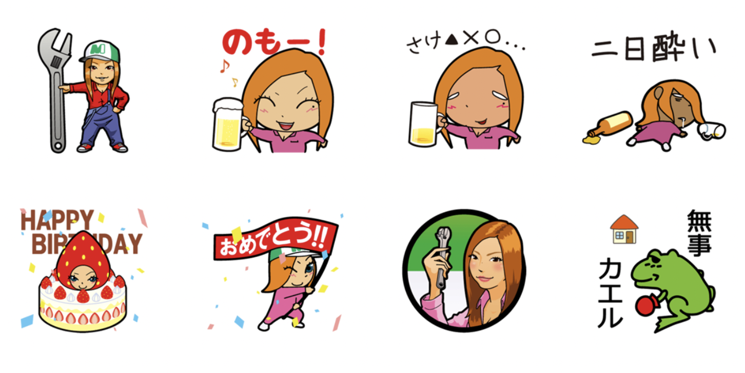 メカドルゆき公式のLINE（ライン）スタンプ