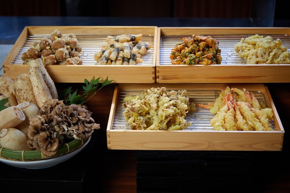 秋の天ぷらメニュー