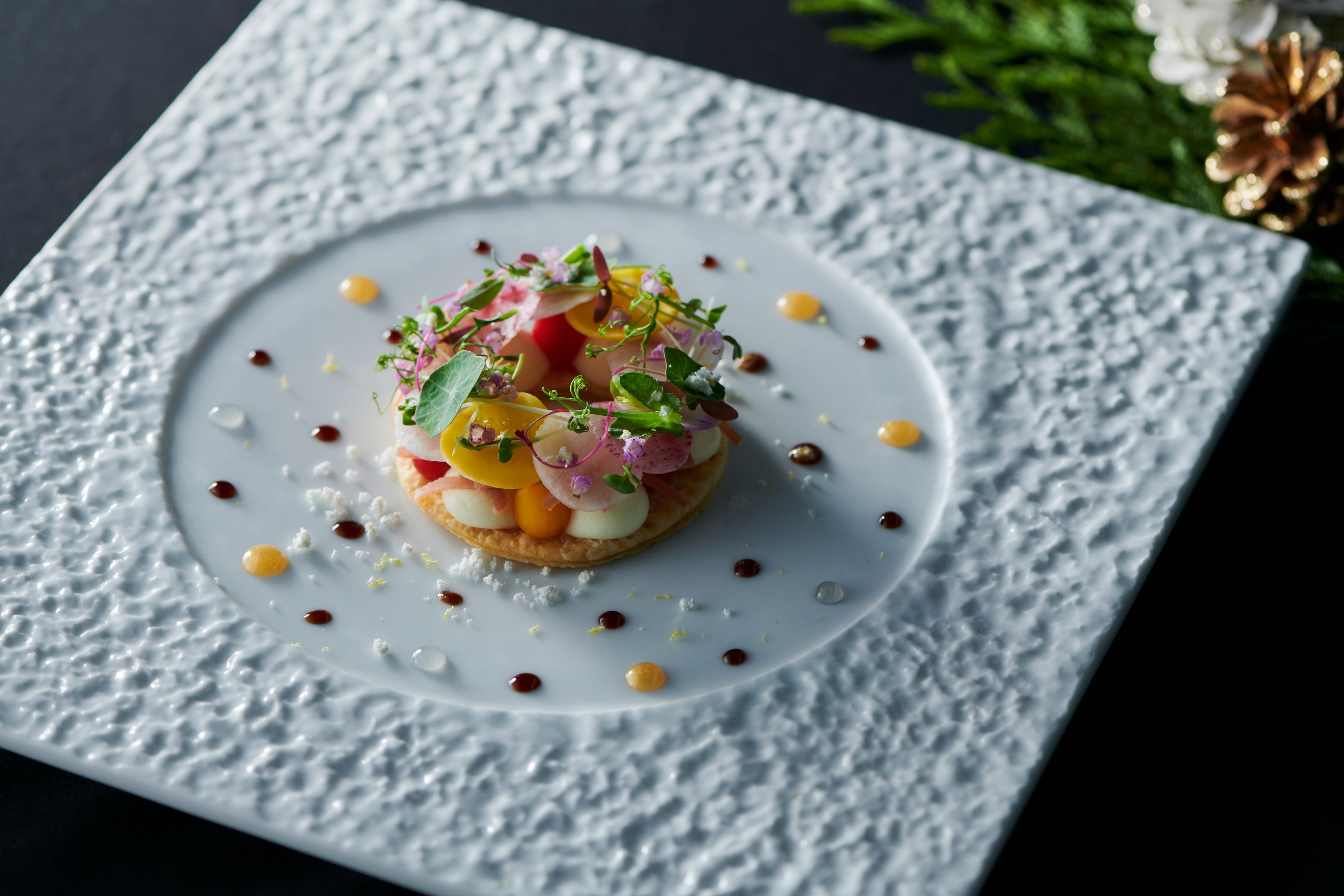 リースをイメージした前菜（イメージ）