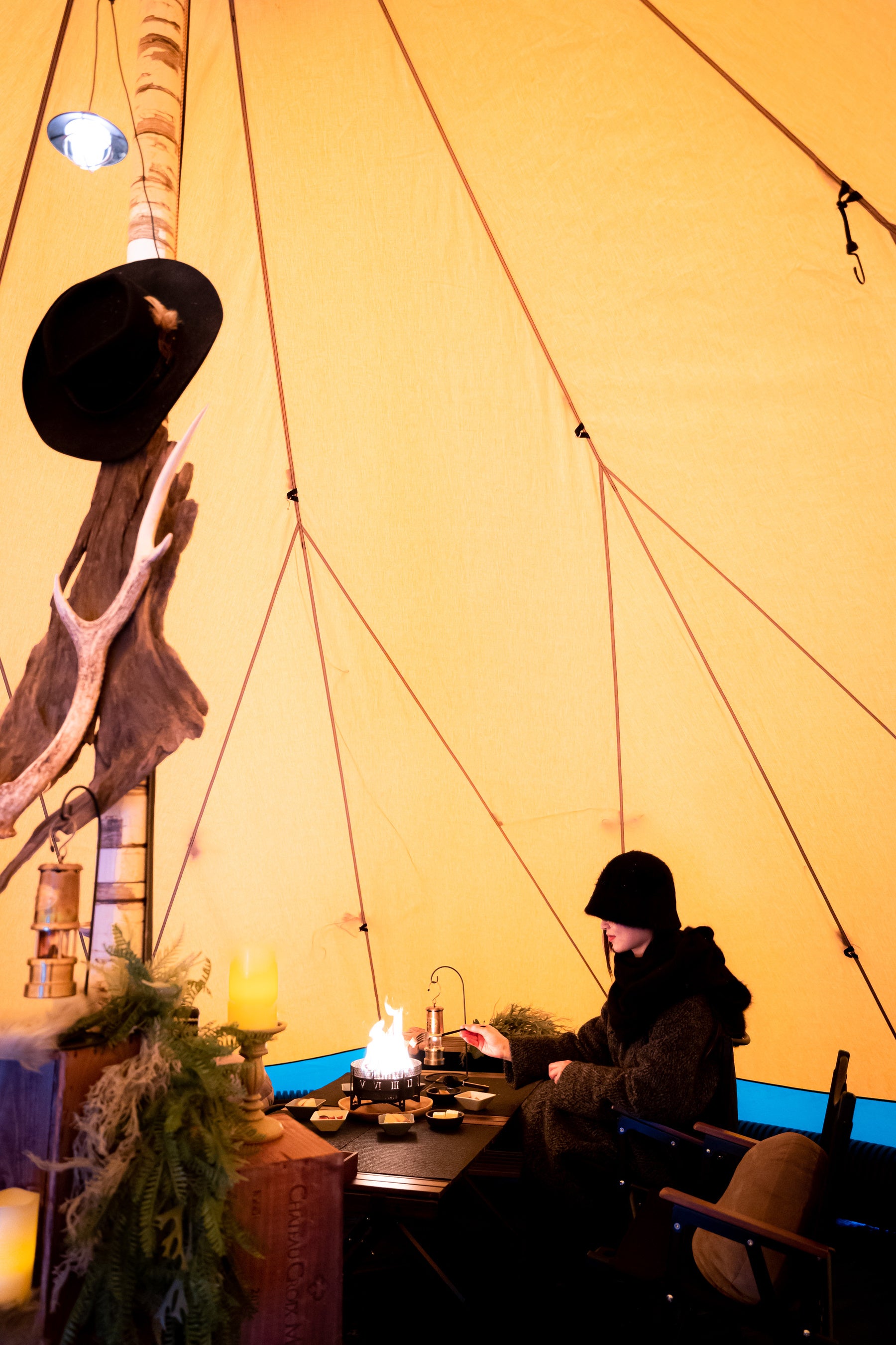 テント内部（2023年1月の様子）