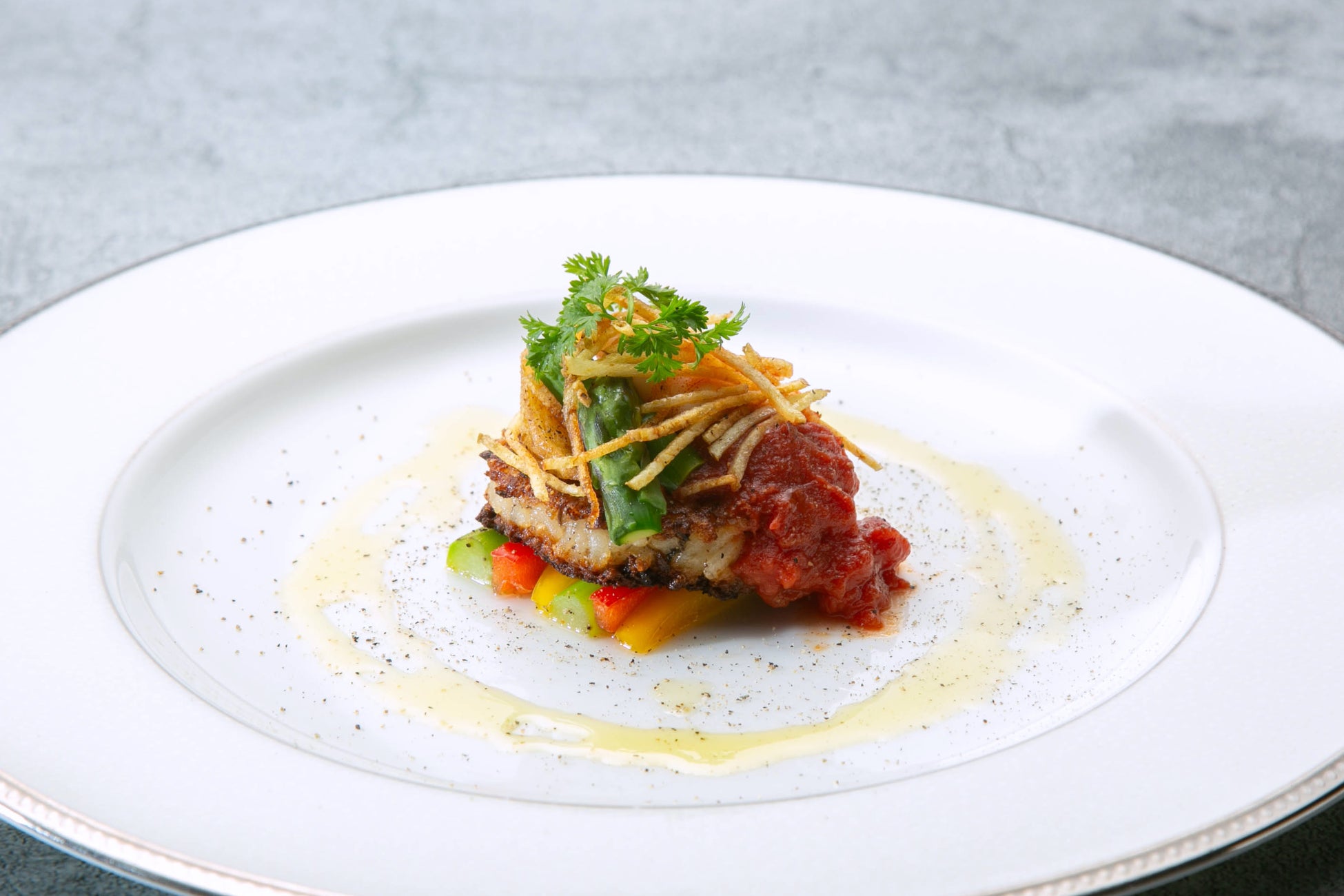 テラス料理 焼きリゾット